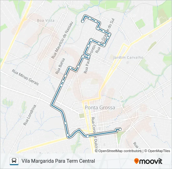 103 VILA MARGARIDA Bus Line Map
