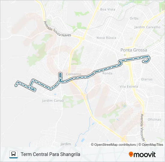 196 SANTA TEREZINHA Bus Line Map
