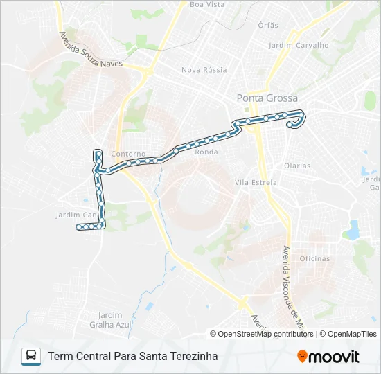196 SANTA TEREZINHA Bus Line Map