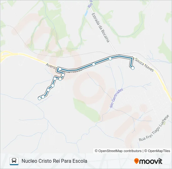 180 NUCLEO CRISTO REI Bus Line Map