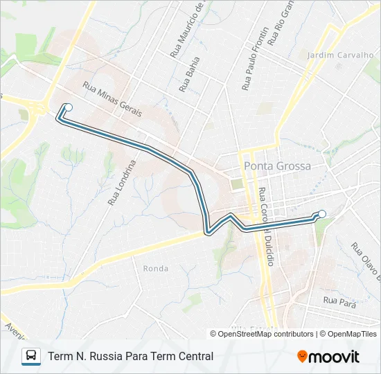 180 NUCLEO CRISTO REI Bus Line Map