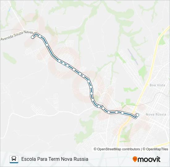 180 NUCLEO CRISTO REI Bus Line Map