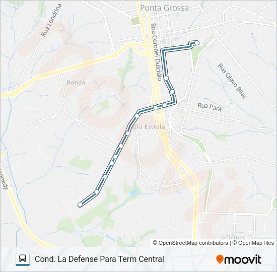 075 PARQUE DOS PINHEIROS Bus Line Map
