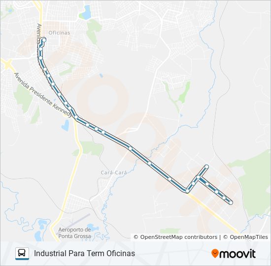 058 TERMINAL OFICINAS/TERMINAL UVARANAS bus Line Map