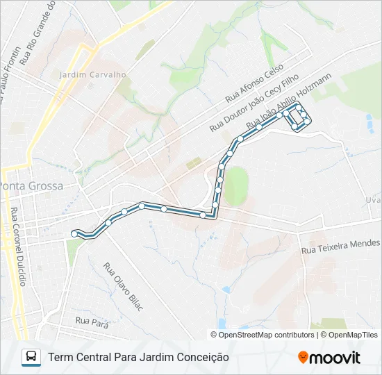 112 JARDIM CONCEIÇÃO Bus Line Map