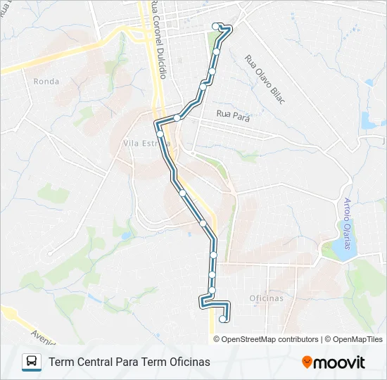 069 TERMINAL CENTRAL / TERMINAL OFICINAS Bus Line Map
