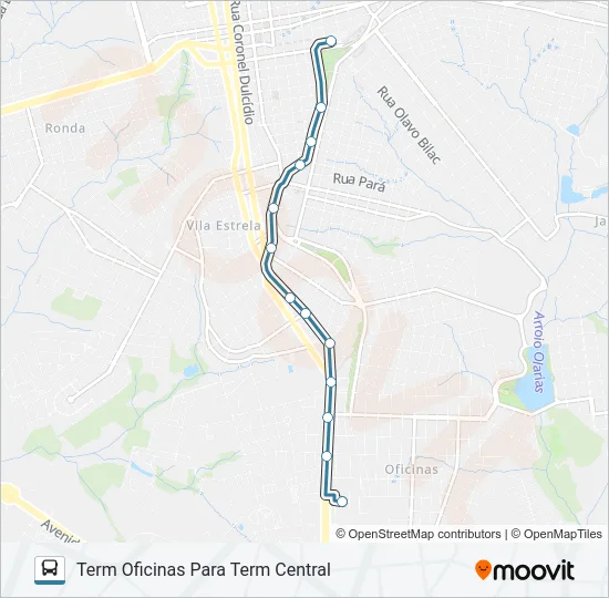 069 TERMINAL CENTRAL / TERMINAL OFICINAS Bus Line Map