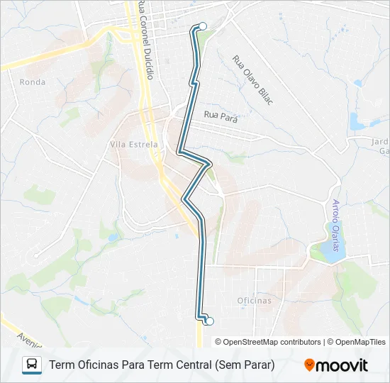 069 TERMINAL CENTRAL / TERMINAL OFICINAS Bus Line Map