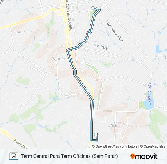 069 TERMINAL CENTRAL / TERMINAL OFICINAS Bus Line Map