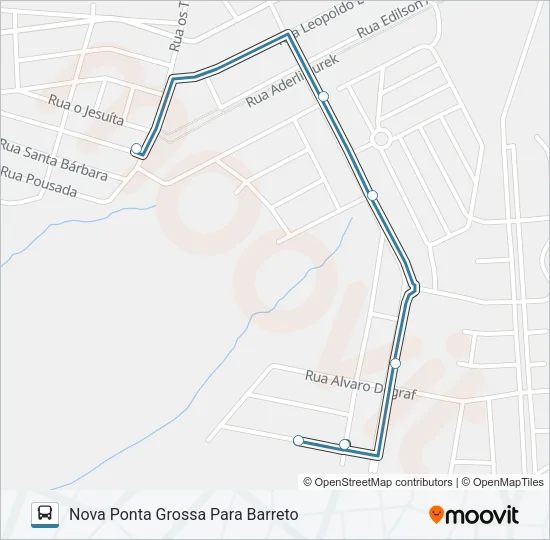 084 TERMINAL OFICINAS / TERMINAL NOVA RUSSIA Bus Line Map