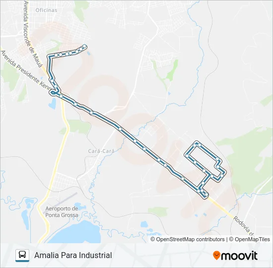 148 JD. AMALIA Bus Line Map