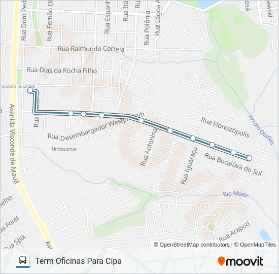 148 JD. AMALIA Bus Line Map