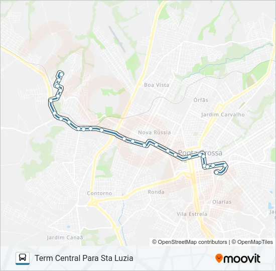 095 SANTA LUZIA / TERMINAL CENTRAL Bus Line Map