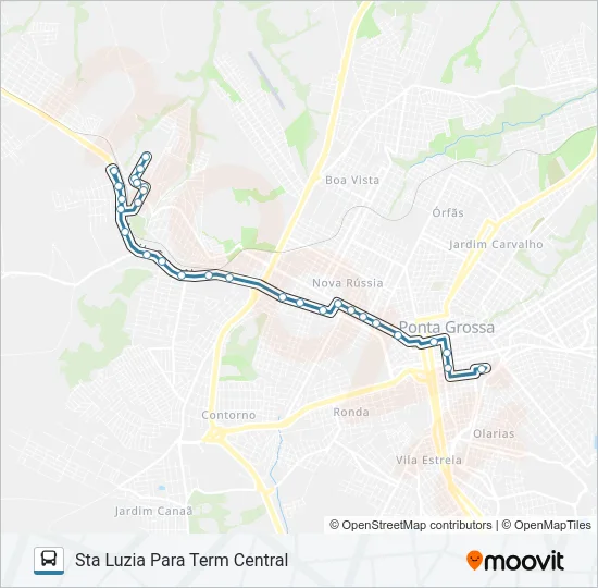 095 SANTA LUZIA / TERMINAL CENTRAL Bus Line Map