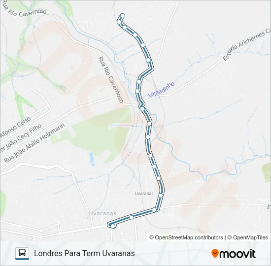 067 UEPG-HU Bus Line Map