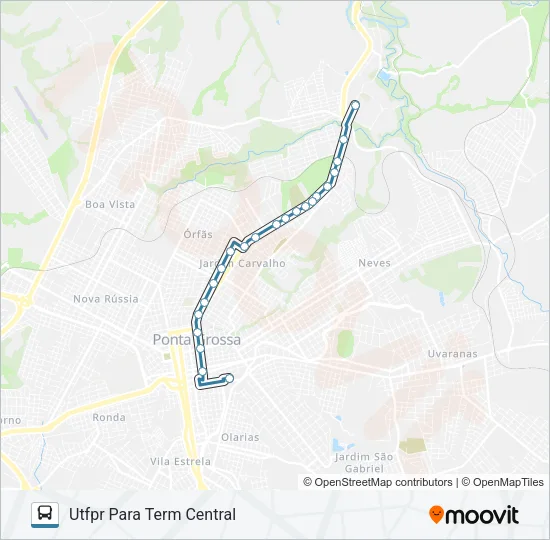 050 PLR - UTFPR Bus Line Map
