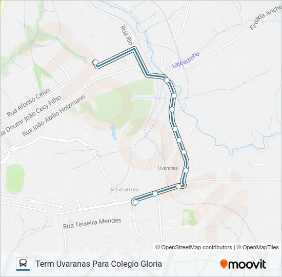 050 PLR - UTFPR Bus Line Map