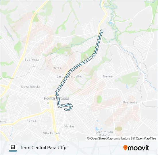 050 PLR - UTFPR Bus Line Map