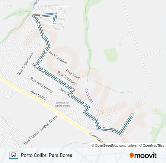 190 CHAPADA Bus Line Map