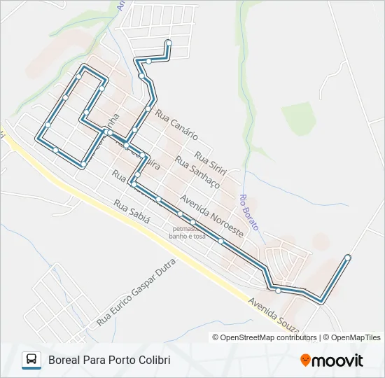 190 CHAPADA Bus Line Map