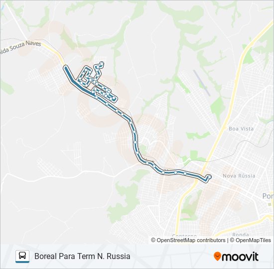 190 CHAPADA bus Line Map