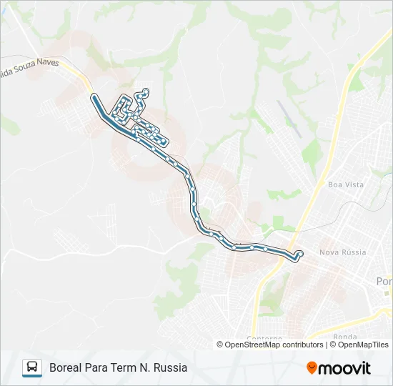 190 CHAPADA Bus Line Map