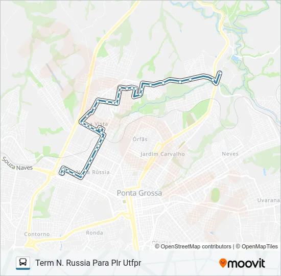 047 INTERBAIRROS Bus Line Map