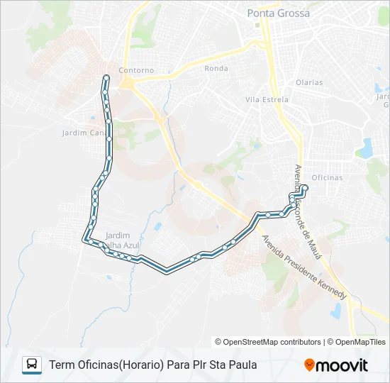 047 INTERBAIRROS Bus Line Map