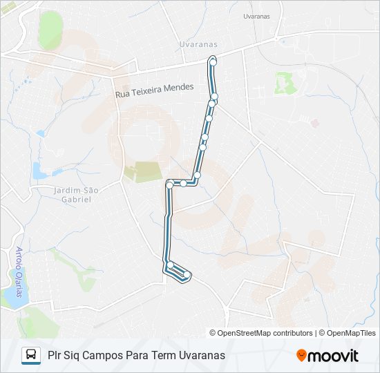 047 INTERBAIRROS bus Line Map