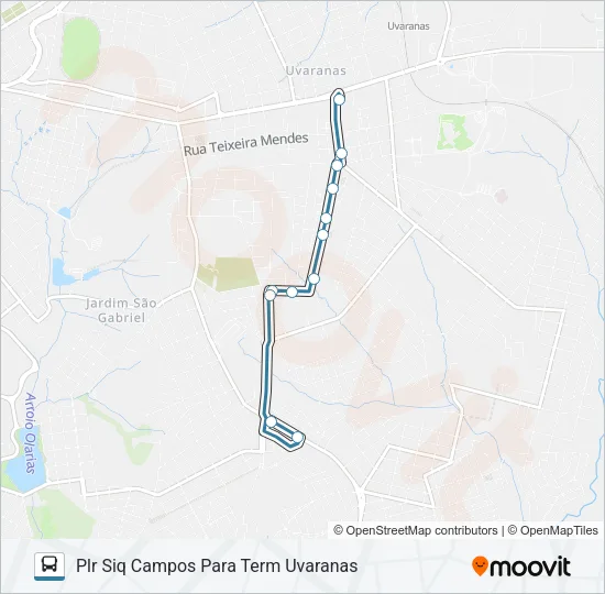 047 INTERBAIRROS Bus Line Map