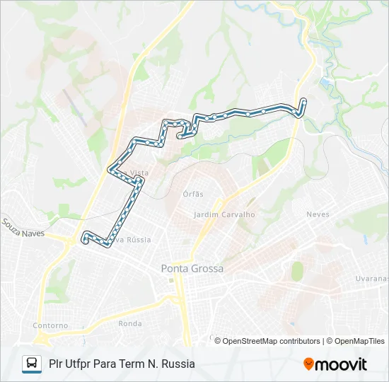 047 INTERBAIRROS Bus Line Map