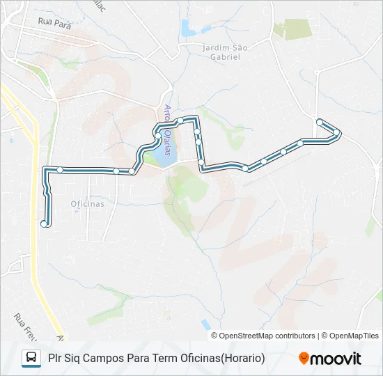 047 INTERBAIRROS Bus Line Map