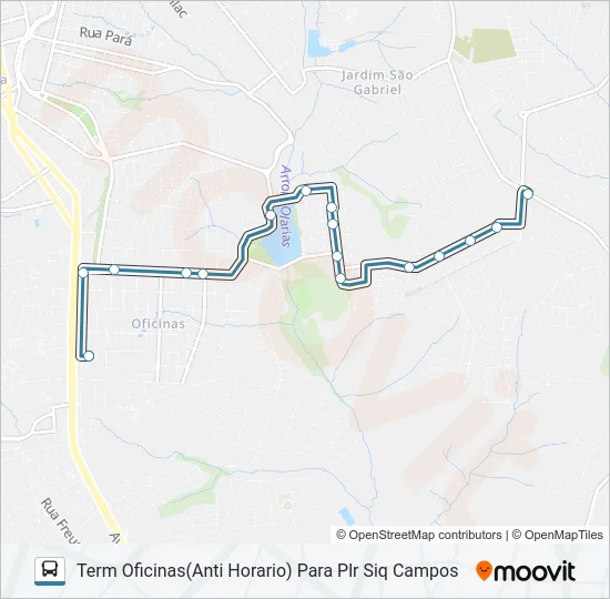 047 INTERBAIRROS Bus Line Map