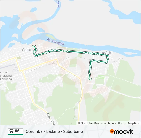 061 Bus Line Map