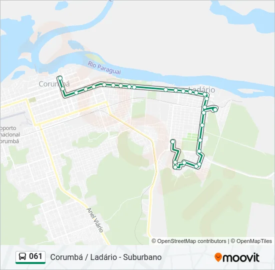061 Bus Line Map