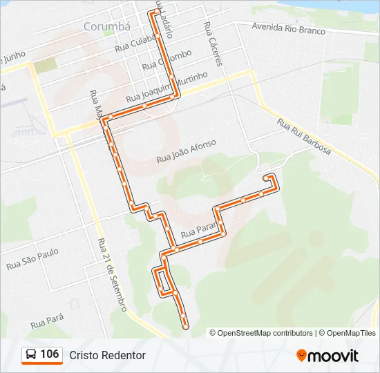 106 Bus Line Map