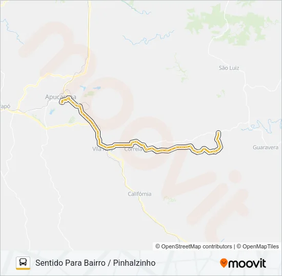 998 PINHALZINHO Bus Line Map