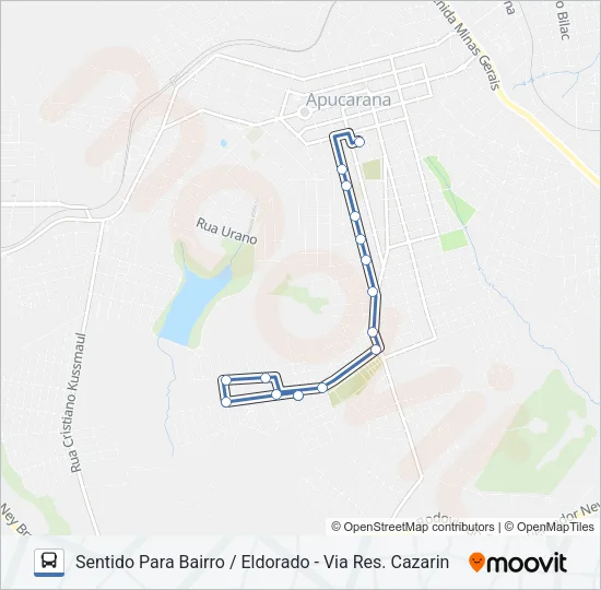 240 JD. ESPERANÇA / JD.ELDORADO Bus Line Map