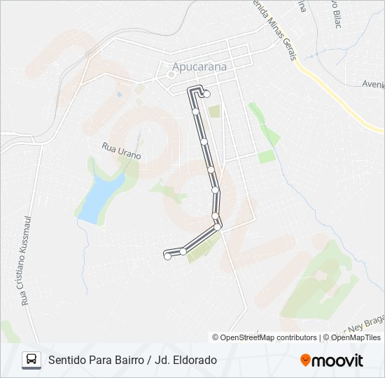 Mapa da linha 240 JD. ESPERANÇA / JD.ELDORADO de ônibus