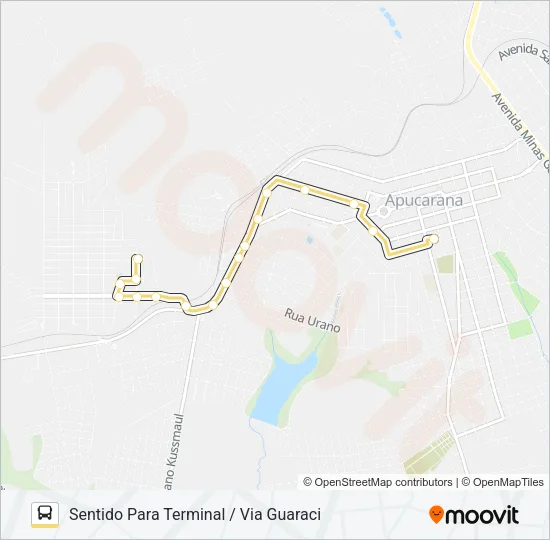 170 OSMAR GUARACI FREIRE Bus Line Map