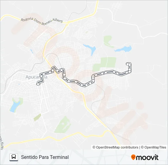 195 RESIDENCIAL  JACANÃ Bus Line Map