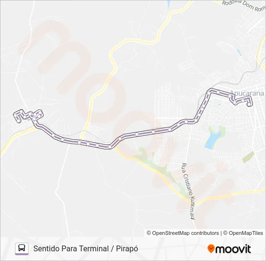 400 PIRAPÓ Bus Line Map