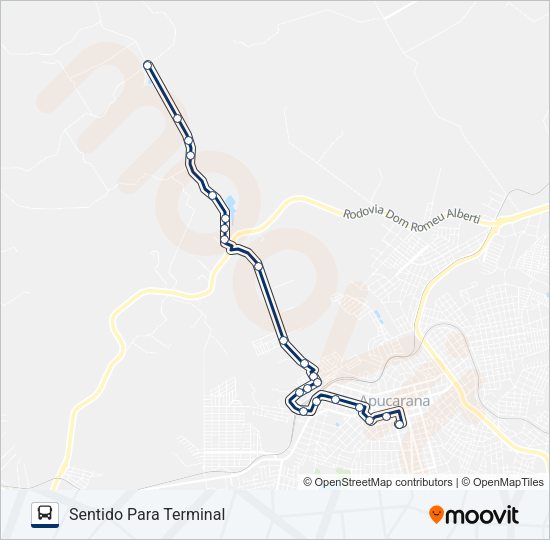 Mapa da linha 320 BARREIRO de ônibus