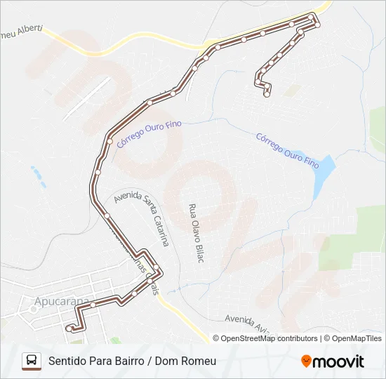 150 DOM ROMEU Bus Line Map