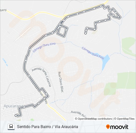 Mapa de 150 DOM ROMEU de autobús