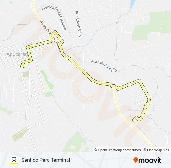 Mapa da linha 120 MICHEL SONI de ônibus