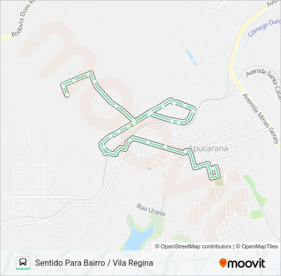 235 VILA REGINA Bus Line Map