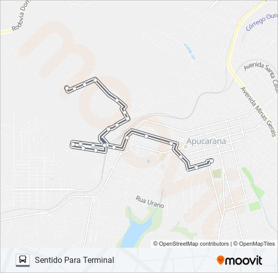 Mapa de 235 VILA REGINA de autobús