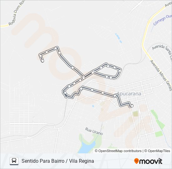 235 VILA REGINA bus Line Map