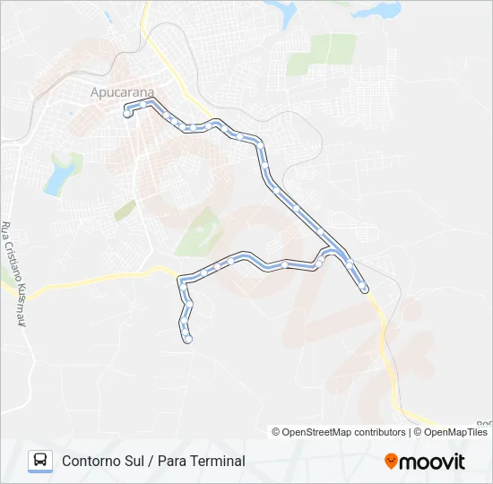 155 CONTORNO SUL Bus Line Map